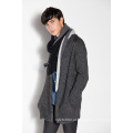 Acrílico Lã Nylon Whosale Knitted Men Cardigan com Zipper